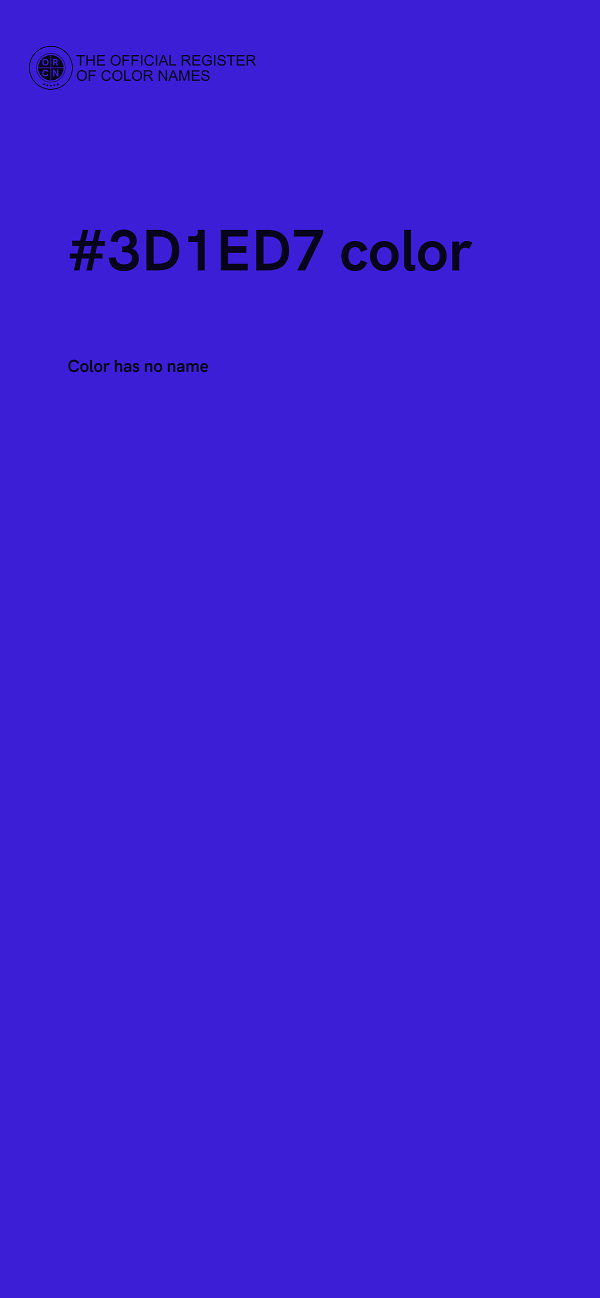 #3D1ED7 color image