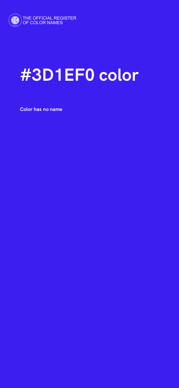 #3D1EF0 color image