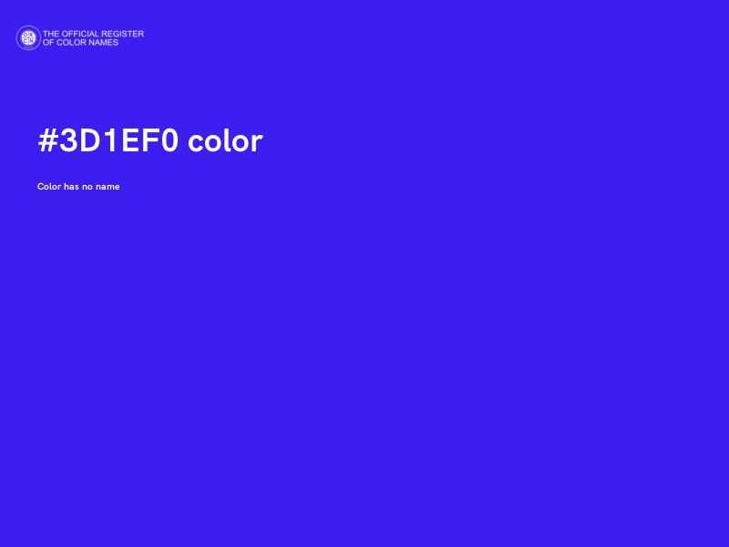 #3D1EF0 color image