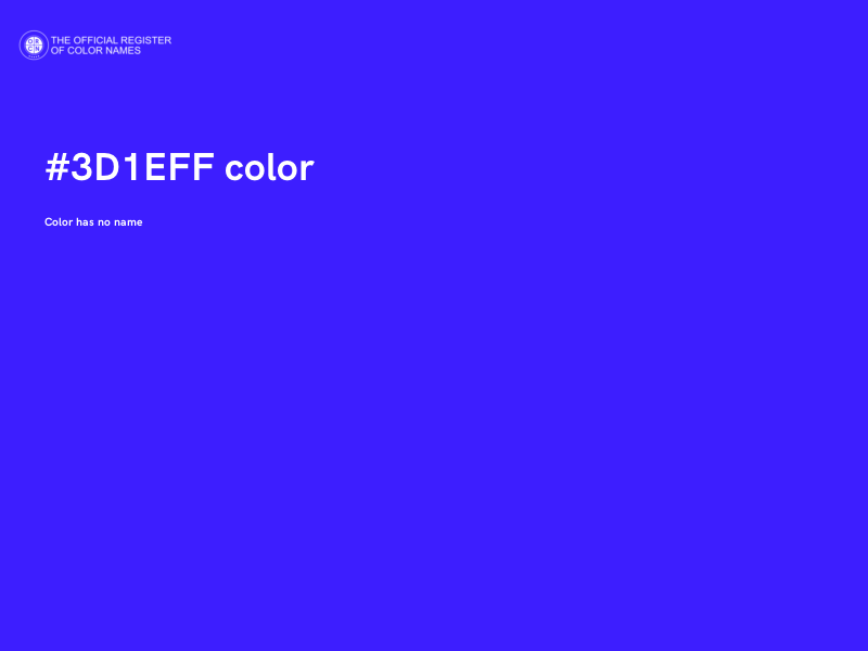 #3D1EFF color image