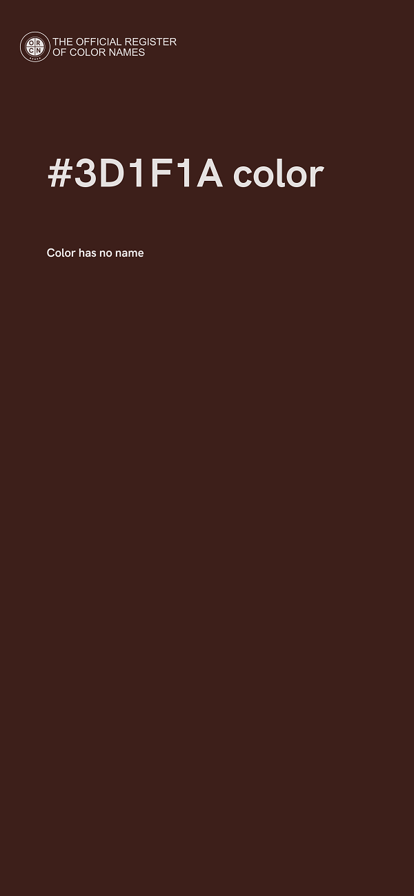 #3D1F1A color image