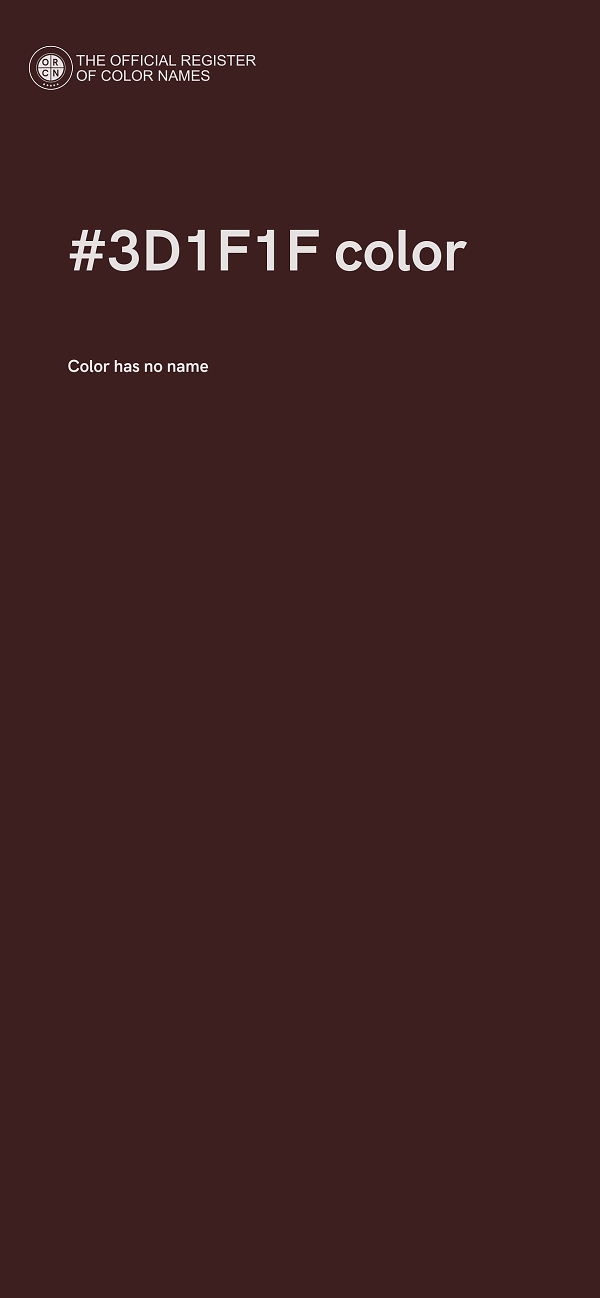 #3D1F1F color image