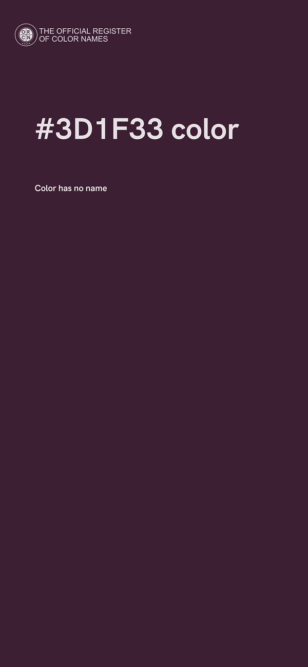 #3D1F33 color image