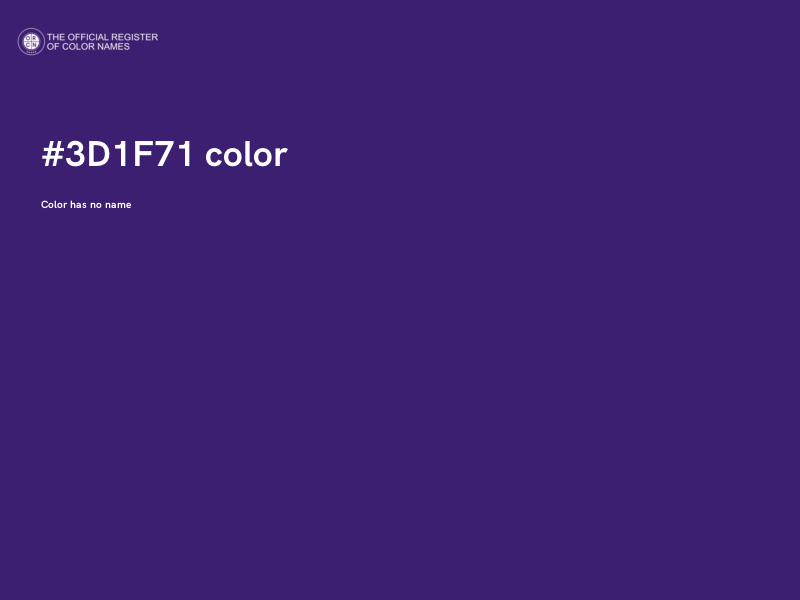 #3D1F71 color image