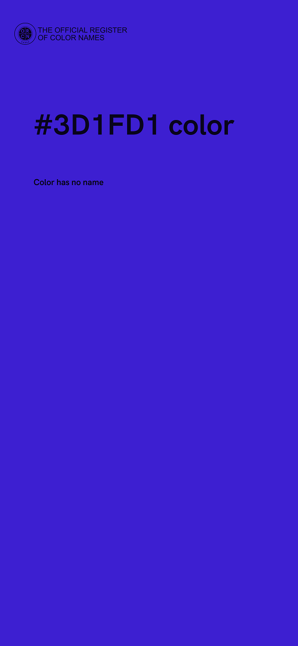 #3D1FD1 color image