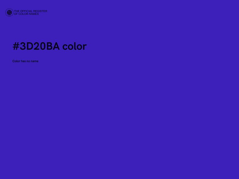 #3D20BA color image