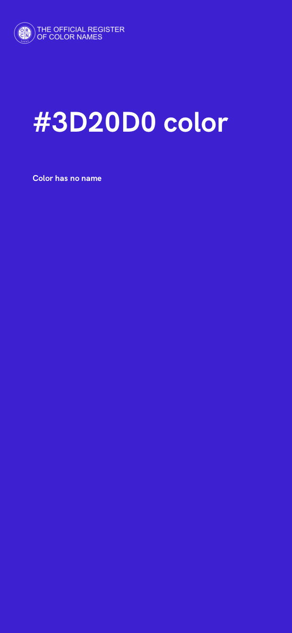 #3D20D0 color image
