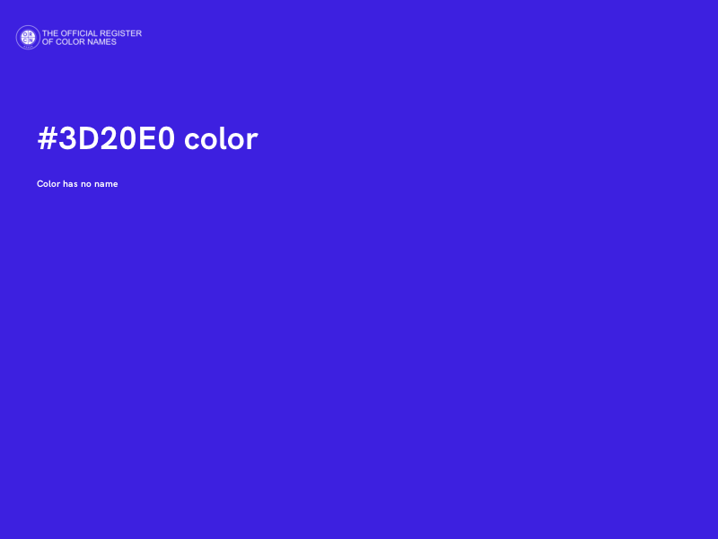 #3D20E0 color image