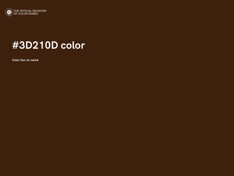 #3D210D color image