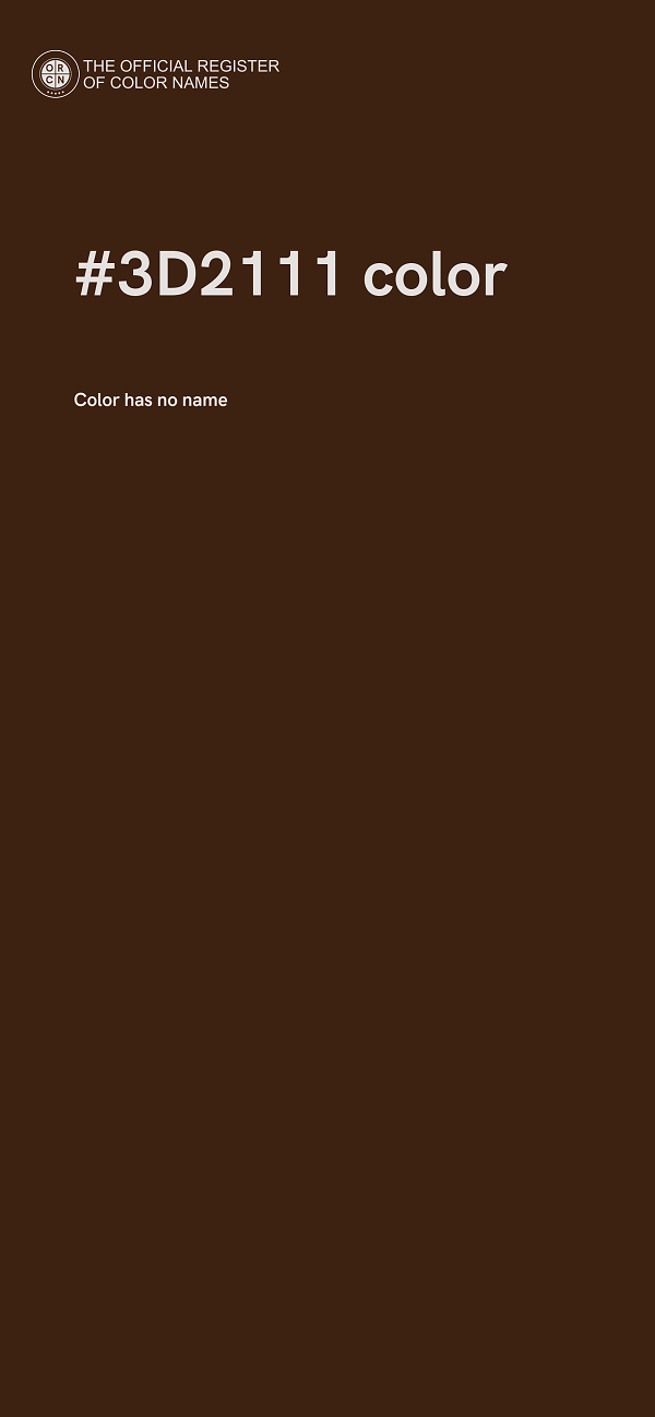 #3D2111 color image
