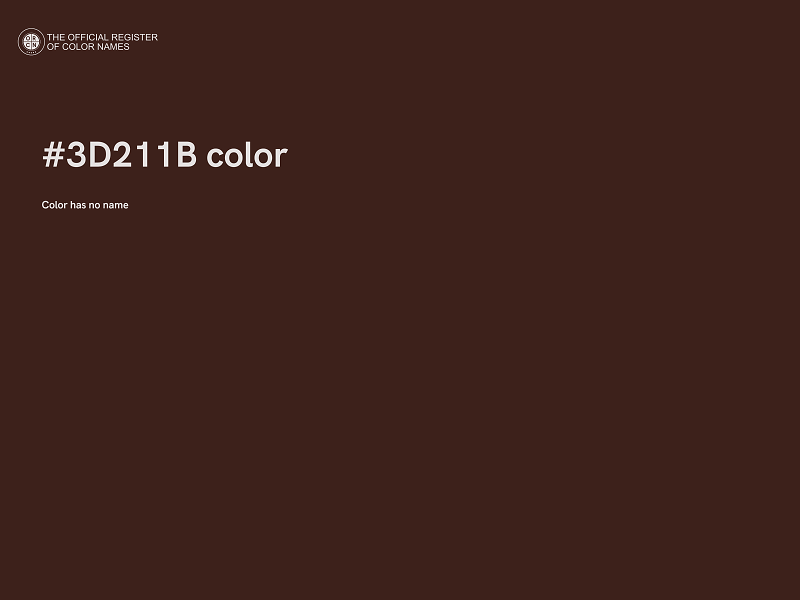 #3D211B color image