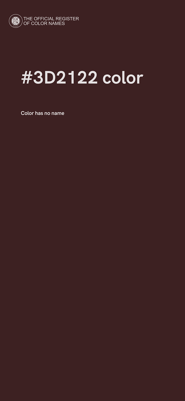 #3D2122 color image
