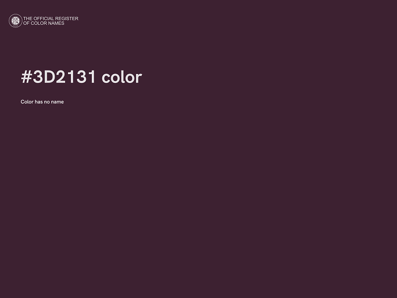 #3D2131 color image