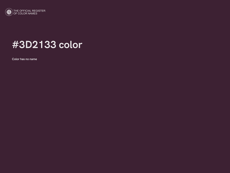 #3D2133 color image