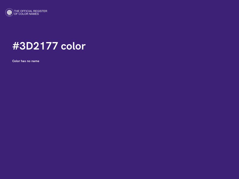 #3D2177 color image
