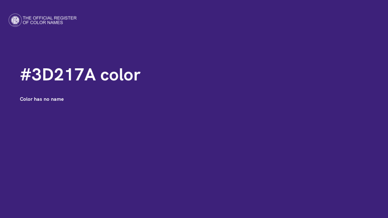 #3D217A color image