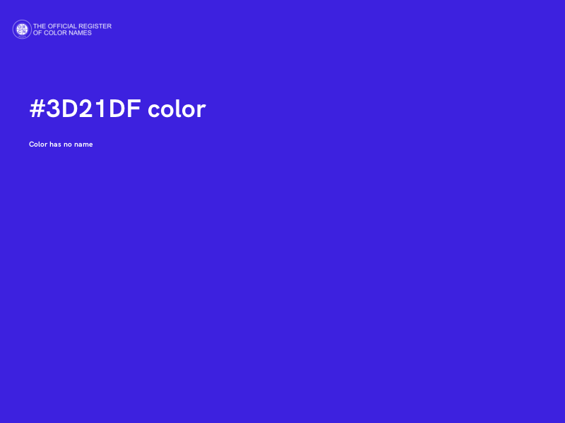 #3D21DF color image