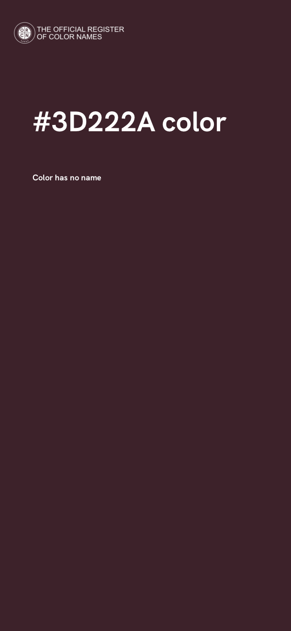 #3D222A color image