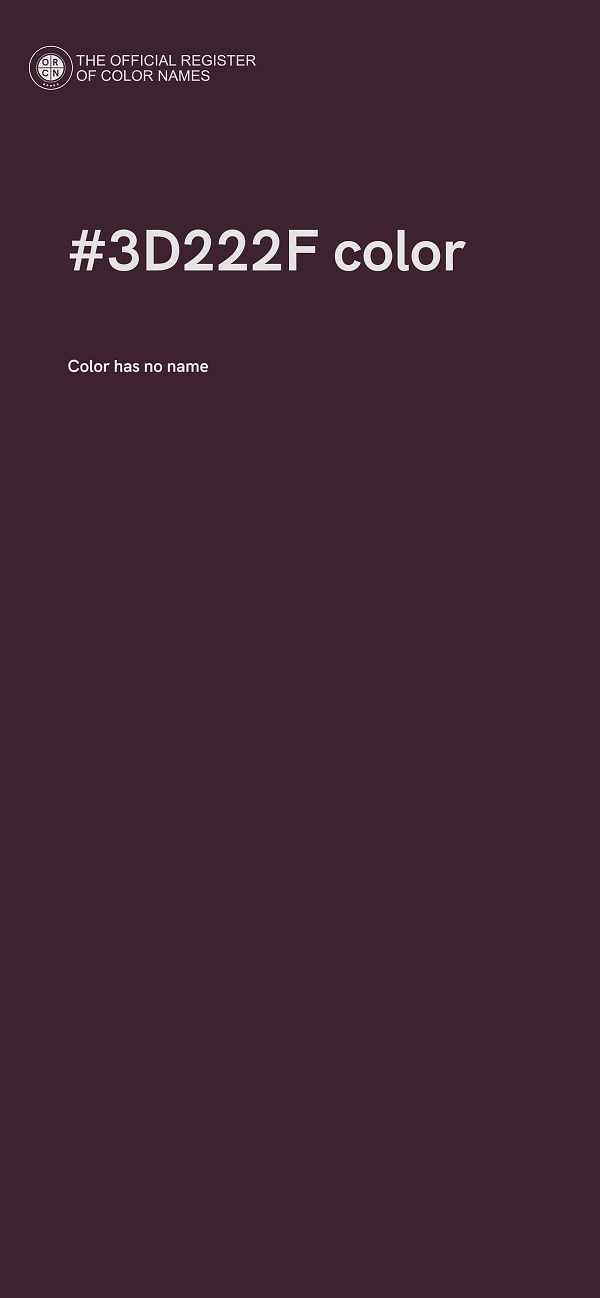 #3D222F color image