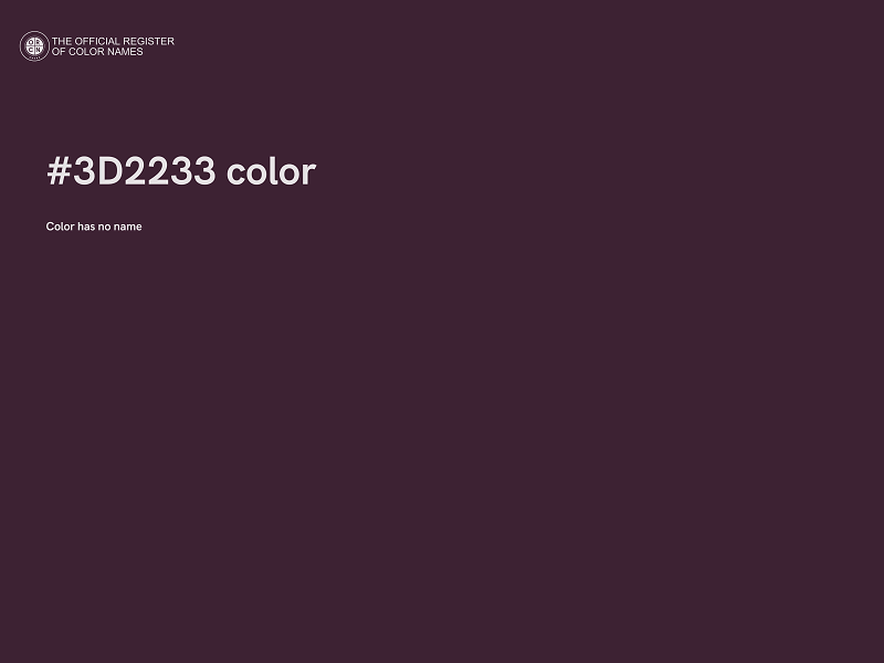 #3D2233 color image