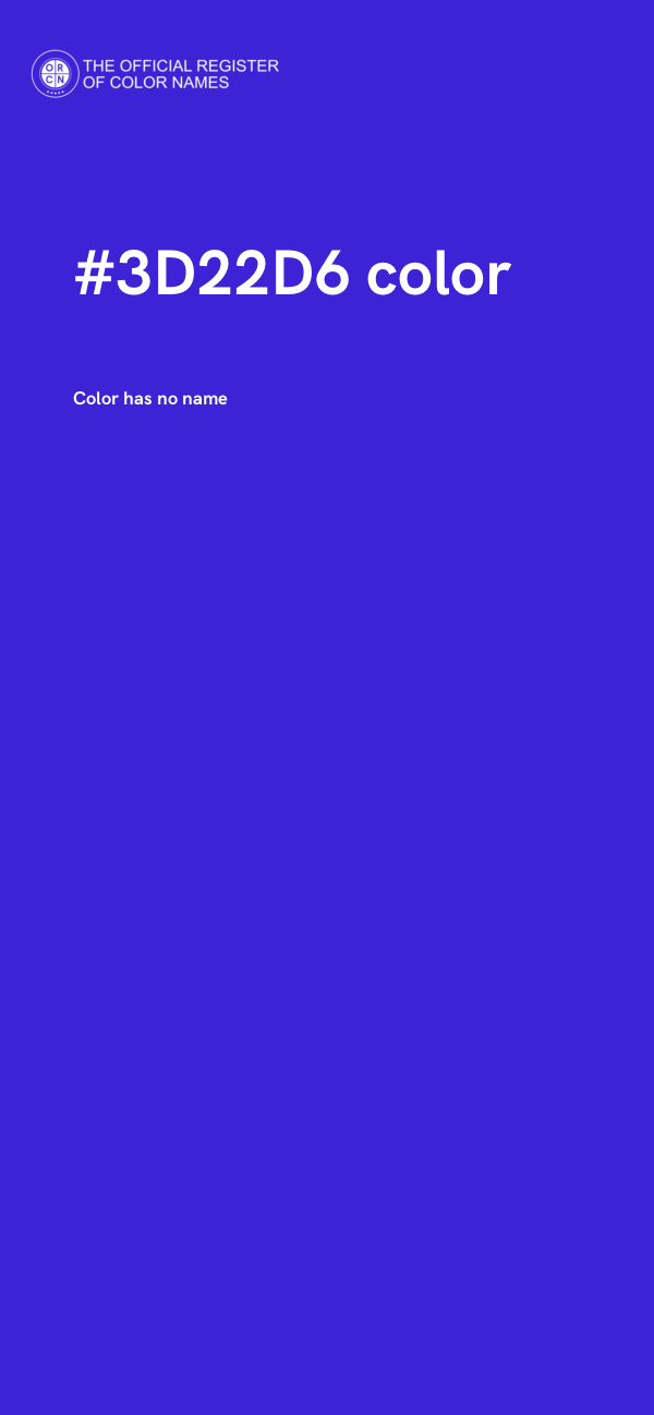 #3D22D6 color image