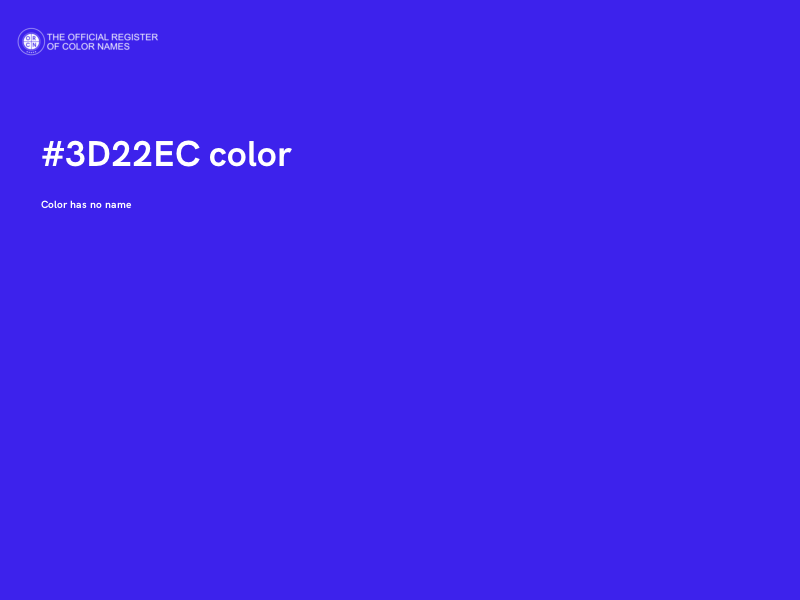 #3D22EC color image