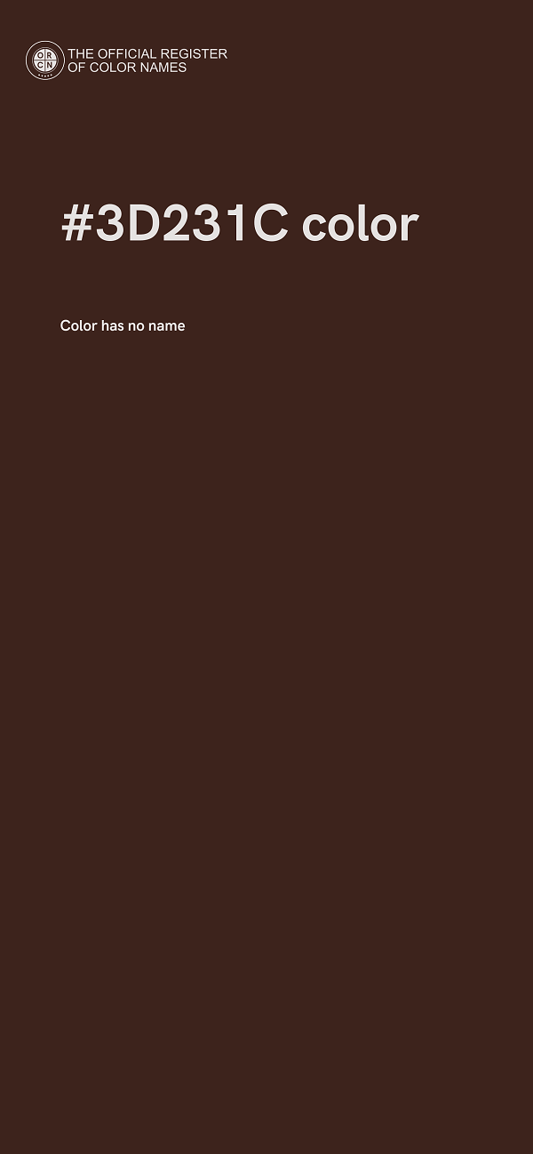 #3D231C color image