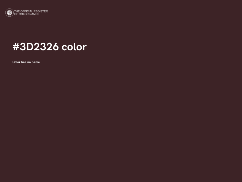 #3D2326 color image