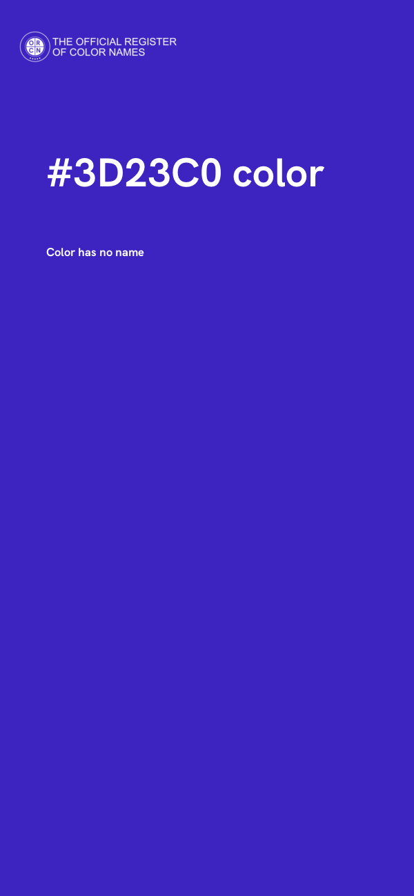 #3D23C0 color image