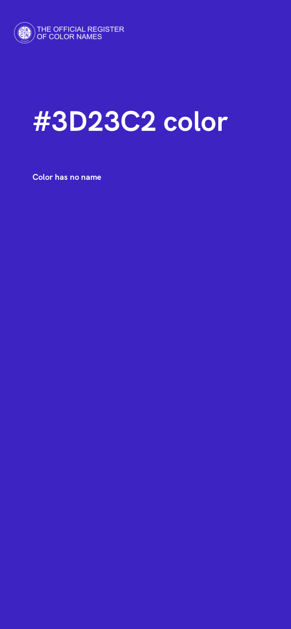 #3D23C2 color image