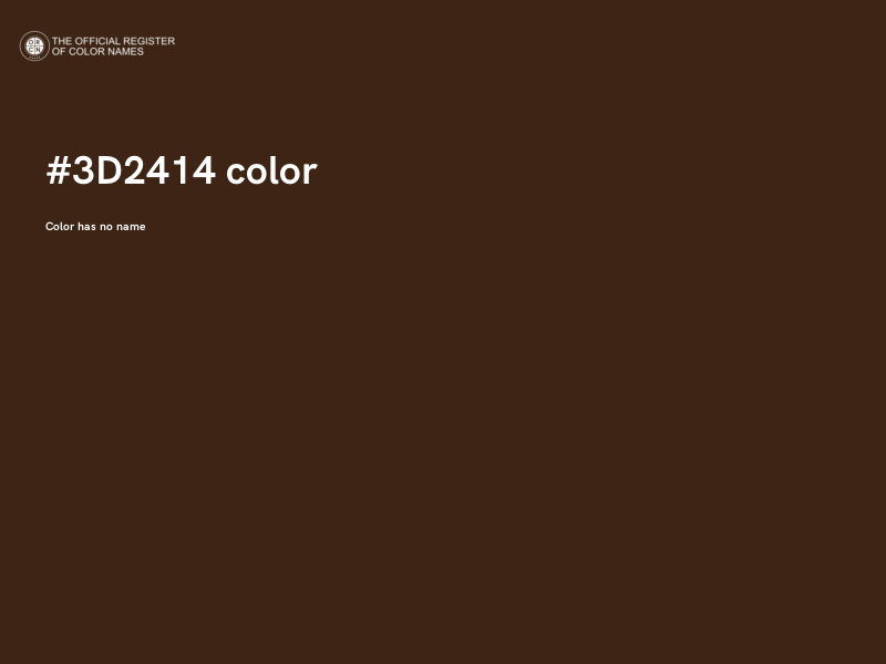 #3D2414 color image