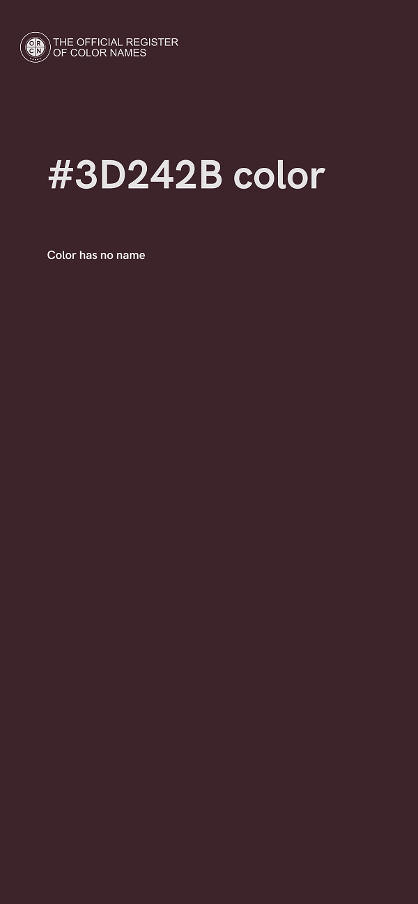 #3D242B color image