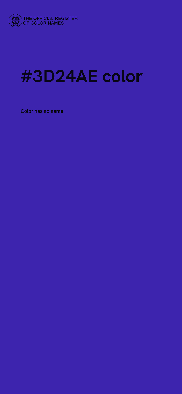 #3D24AE color image