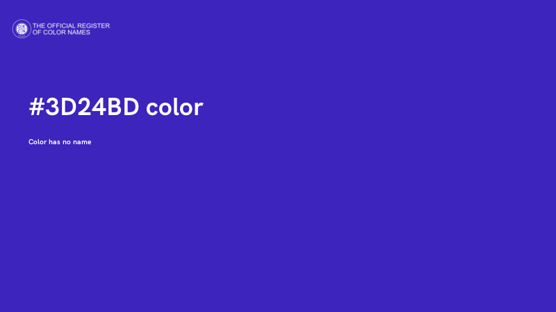 #3D24BD color image
