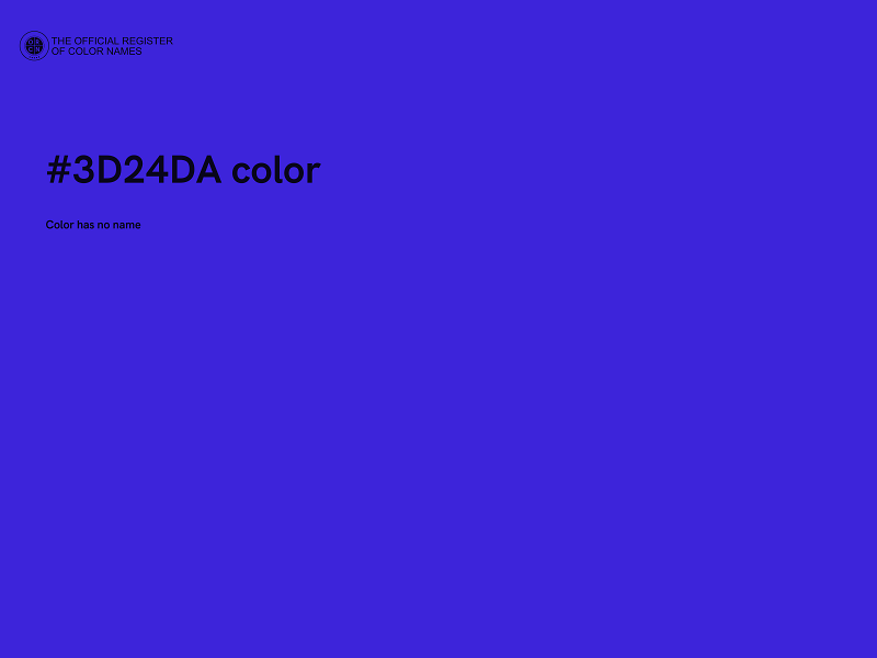 #3D24DA color image