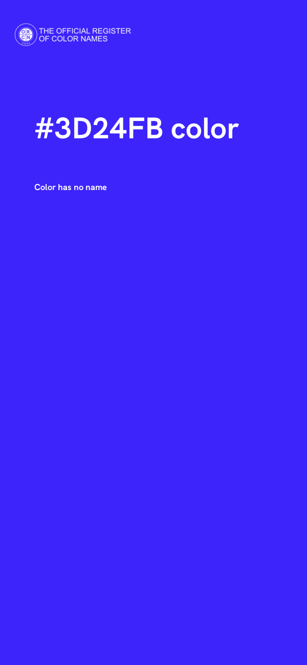 #3D24FB color image