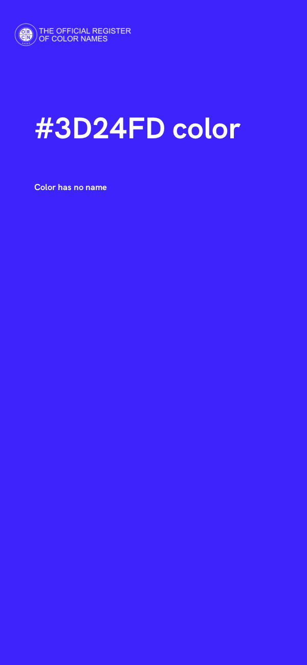 #3D24FD color image