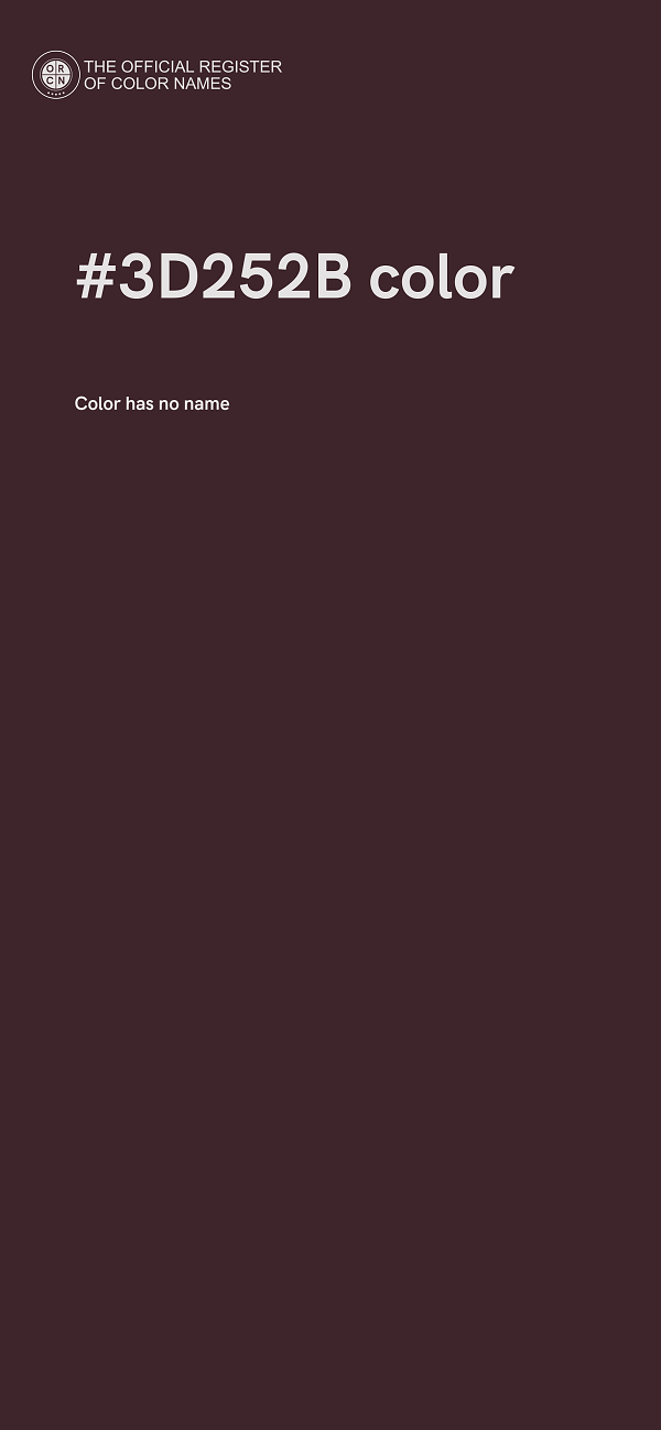 #3D252B color image