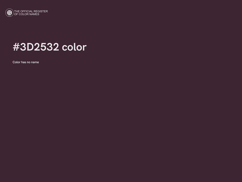 #3D2532 color image