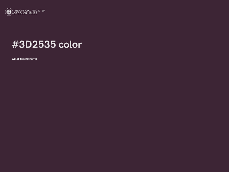 #3D2535 color image