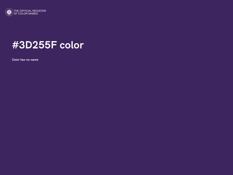 #3D255F color image