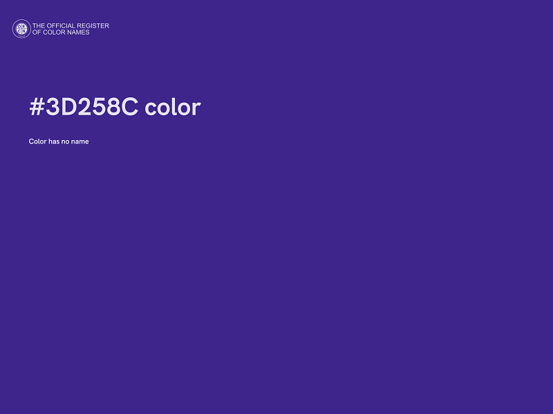 #3D258C color image