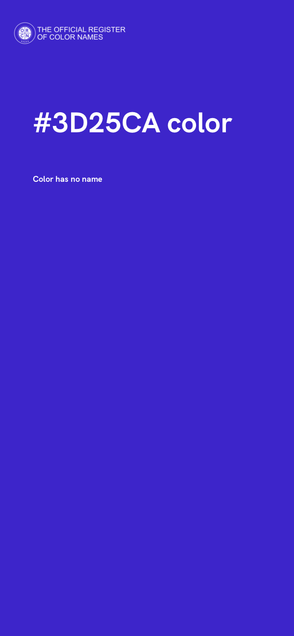#3D25CA color image