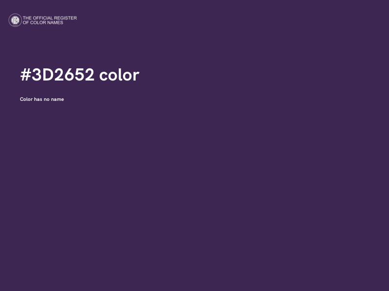 #3D2652 color image
