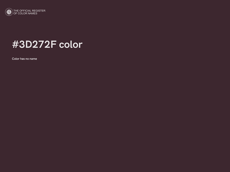 #3D272F color image