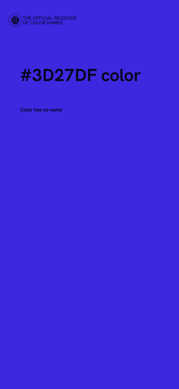 #3D27DF color image
