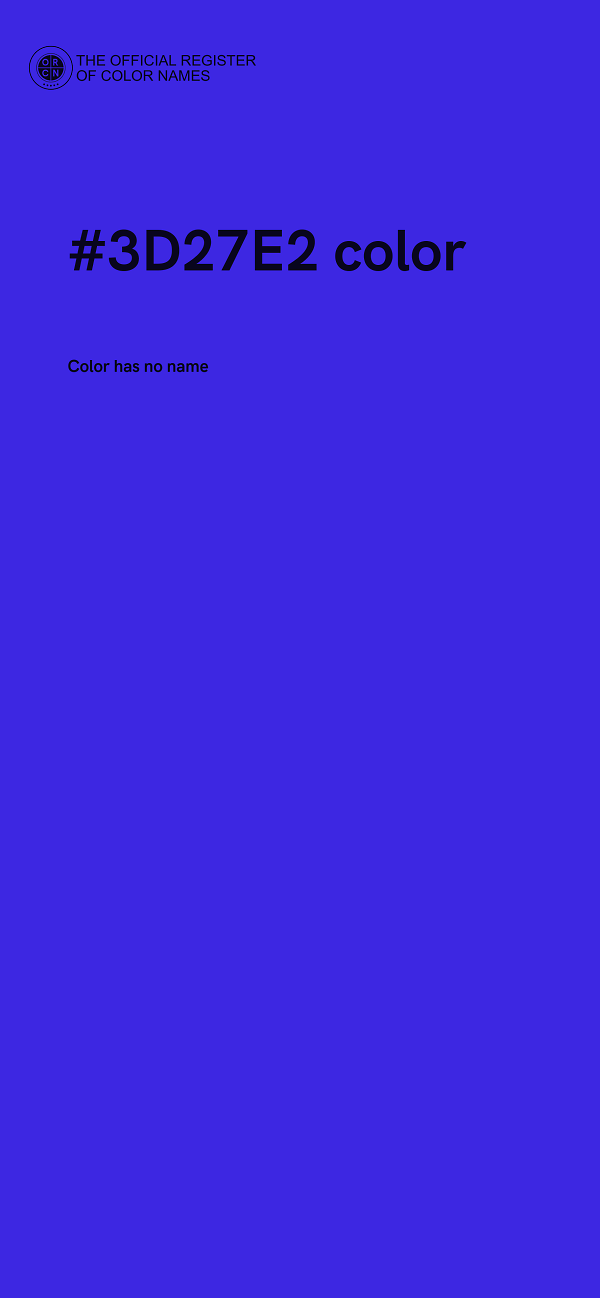 #3D27E2 color image