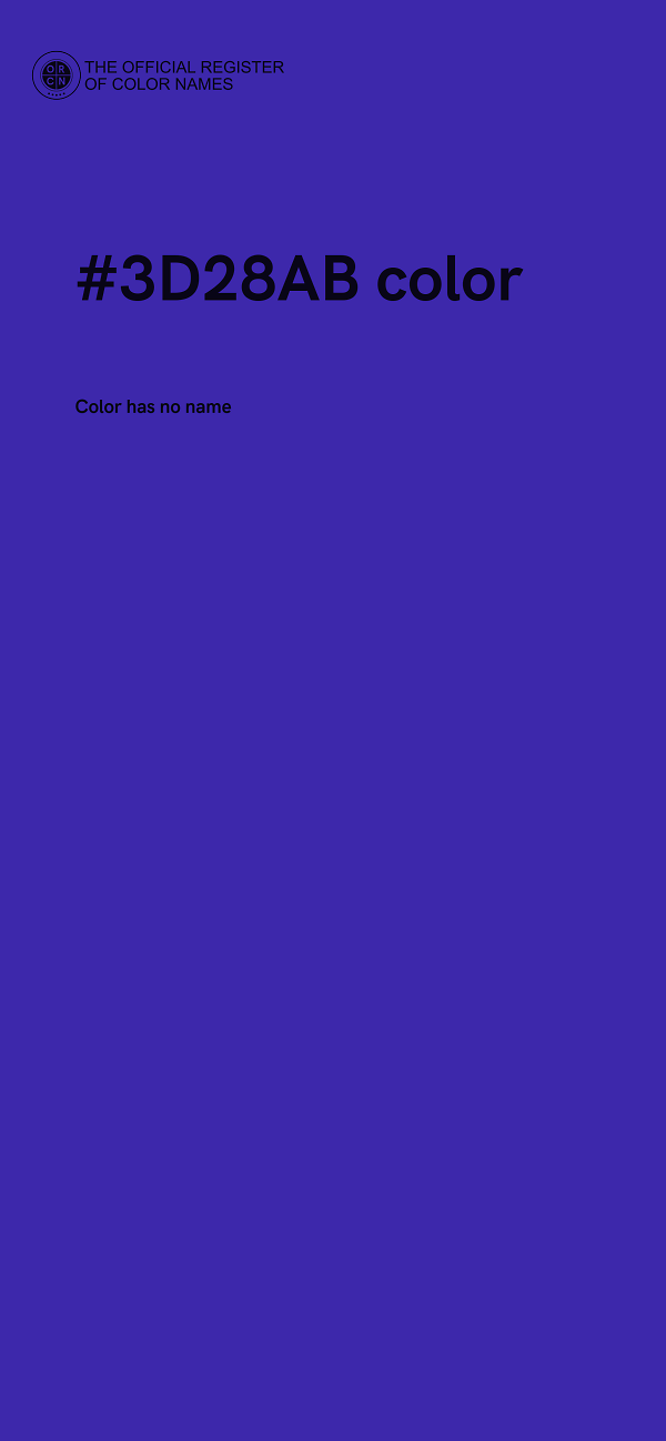 #3D28AB color image