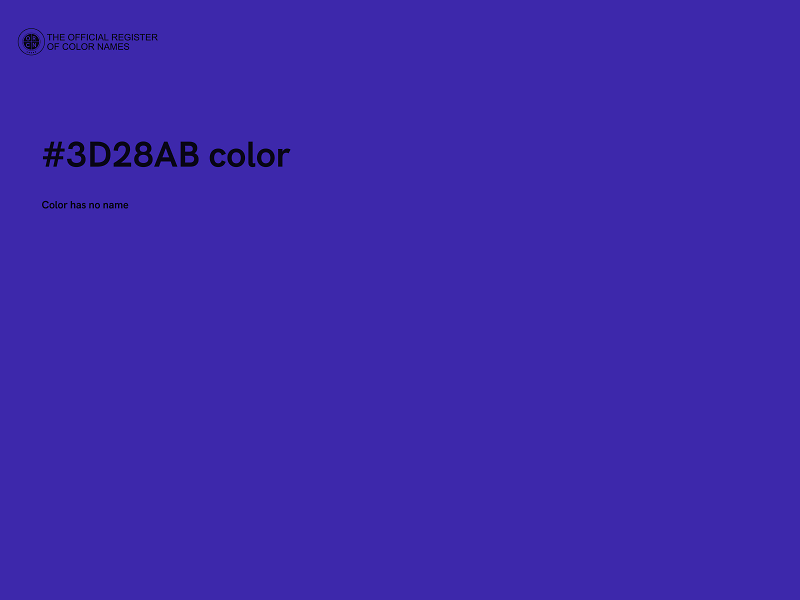 #3D28AB color image