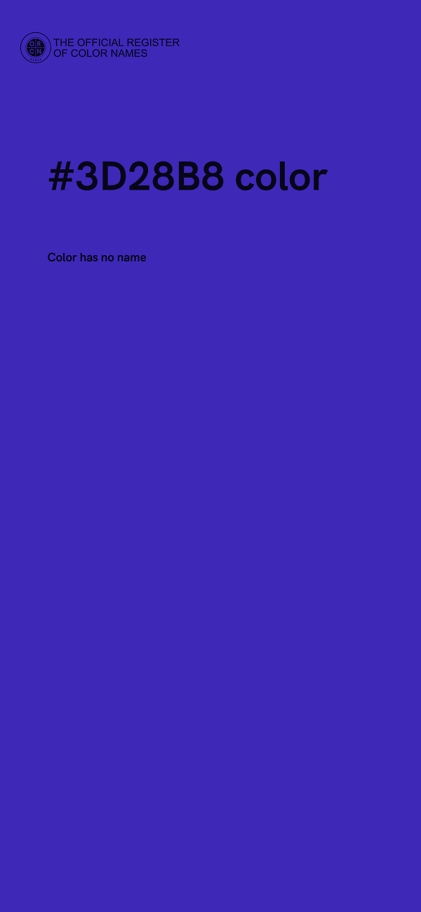 #3D28B8 color image